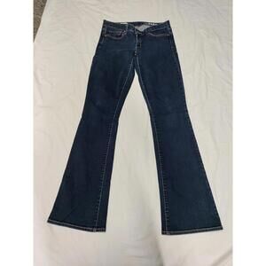 Gap 1969 Womens Curvy Stretch Boot Cut Jeans Size 28L Blue